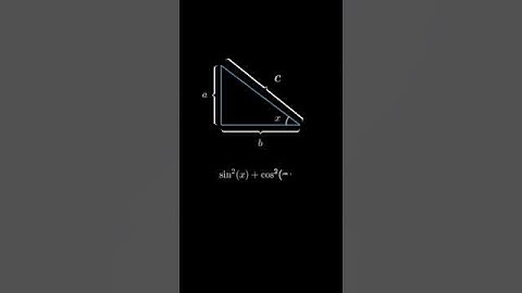 Trigonometry identity, Pythogoras theory #visualization #maths #basics