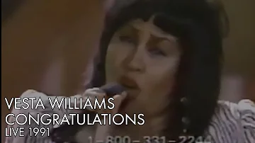 Vesta Williams | Congratulations | Live 1991