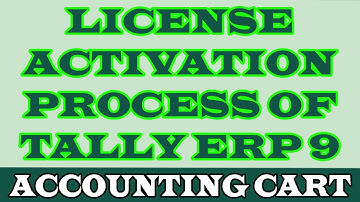 How To Activate License Of Tally ERP 9 Step By Step Complete Process Tutorial | Accounting Cart