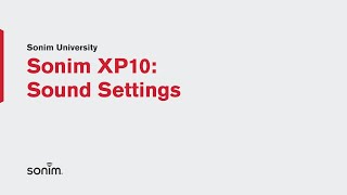 Sonim XP10 - Sound Settings screenshot 3
