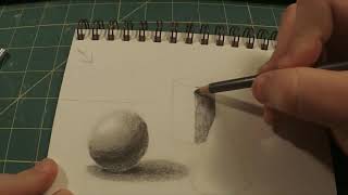 Shading three forms with an ebony pencil