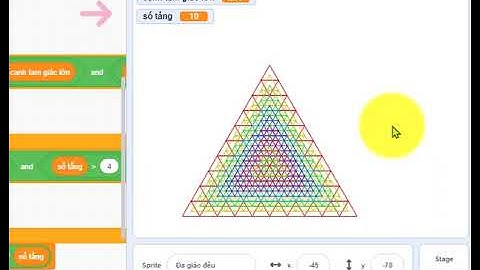14. Tháp tam giác lồng nhau