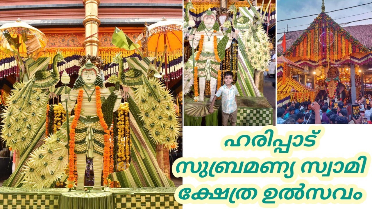 ഹരിപ്പാട് സുബ്രമണ്യ സ്വാമി ക്ഷേത്ര ഉത്സവം 2023 l Haripad ...