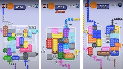 Sky Rush Traffic Puzzle - Level 184 - Level 185 - Level 186