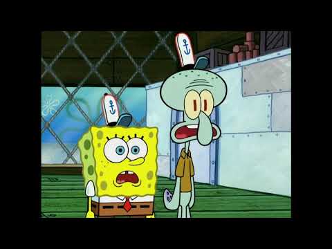 spongebob-and-squidward-trying-to-remember-the-customer's-name-for-10-hours