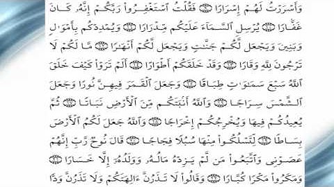 سورة نوح يصوت عبدالرحمن السديس