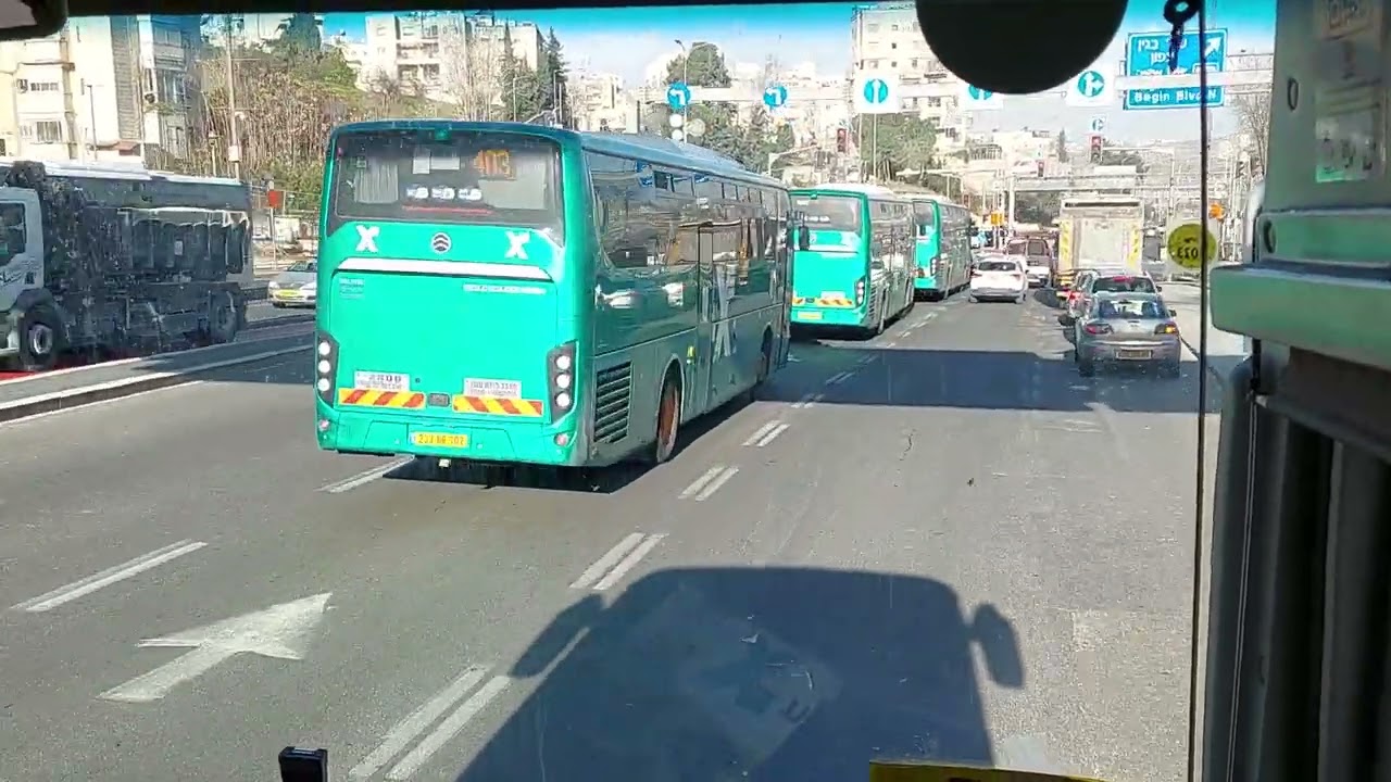 מירושלים הר חוצבים לאשדוד דרך הכבישים 1, 3, 7, 42 ו-4 Jerusalem Har Hotsvim to Ashdod via roads