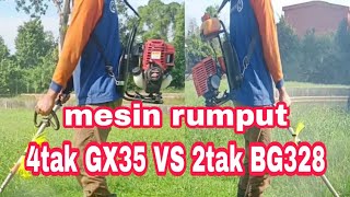 MESIN RUMPUT 4TAK VS 2TAK // four stroke vs two stroke lawn mower