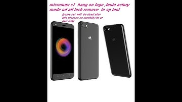 How to flash Micromax Canvas C1 using sp tool FRP lock and software solution no need any box