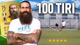 🎯⚽️ 100 TIRI CHALLENGE: DAVIDE MOSCARDELLI (SERIE A) | Quanti Goal Segnerà su 100 tiri?
