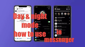 How to enable and disable dark mode in messenger