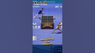 Ma Long play ping pong with ROBOT #robot