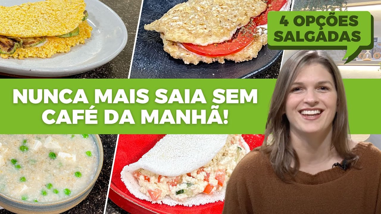 4 IDEIAS PARA CAFÉ DA MANHÃ VEGANO RÁPIDAS e DIFERENTONAS
