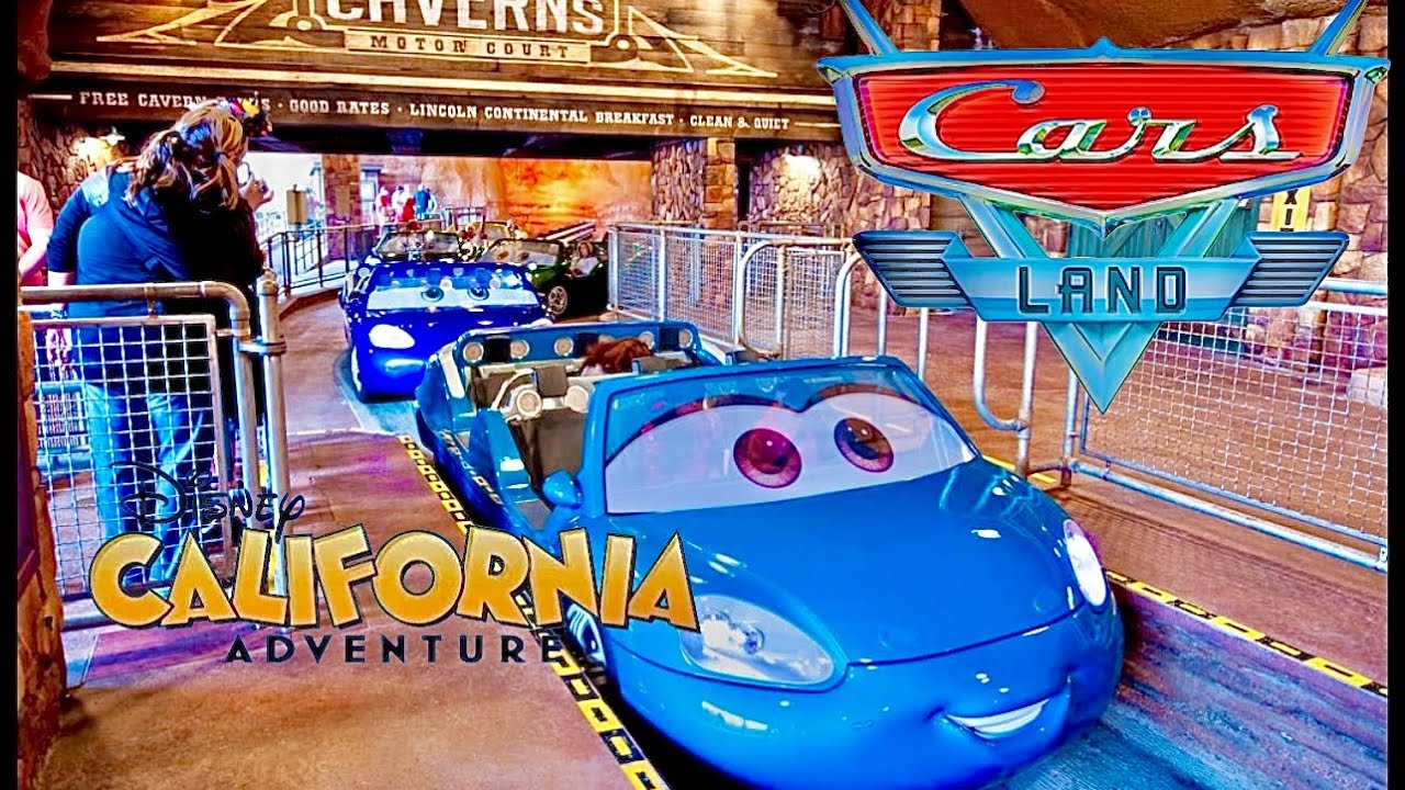 Аттракцион Radiator Springs Racer the Ride | POV 4K-60 HDR в парке приключений Disney California ...