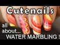 Water marble nail art nail designs tips techniques