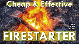 Cheap Firestarter for Campfires, BETTER than Cottonballs