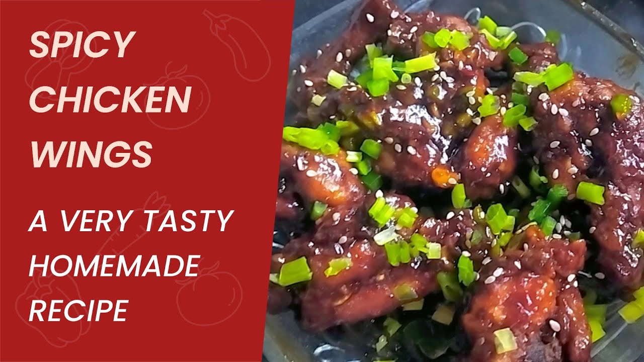 SPICY CHICKEN WINGS NO EXTRA INGRIDIENTS A VERY TASTY RECIPE DO