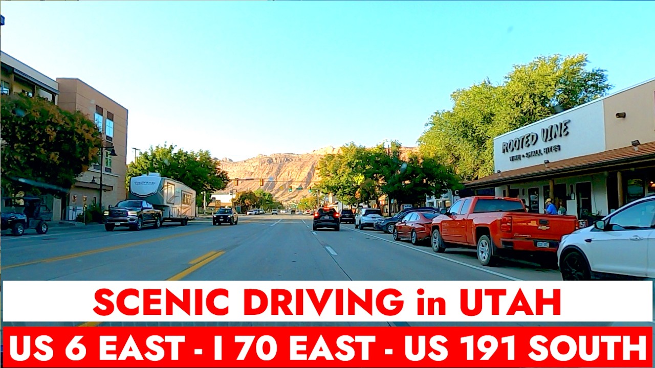 Epic Scenic🚘 Utah Drive: Salt Lake City to Moab town, Home of Arches National Park