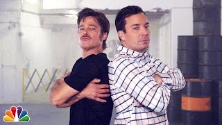 Rozmowa Breakdance między Jimmiem Fallon & Brad Pitt