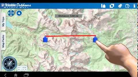 MyTopo Maps for Android Tutorial: The Ruler Tool