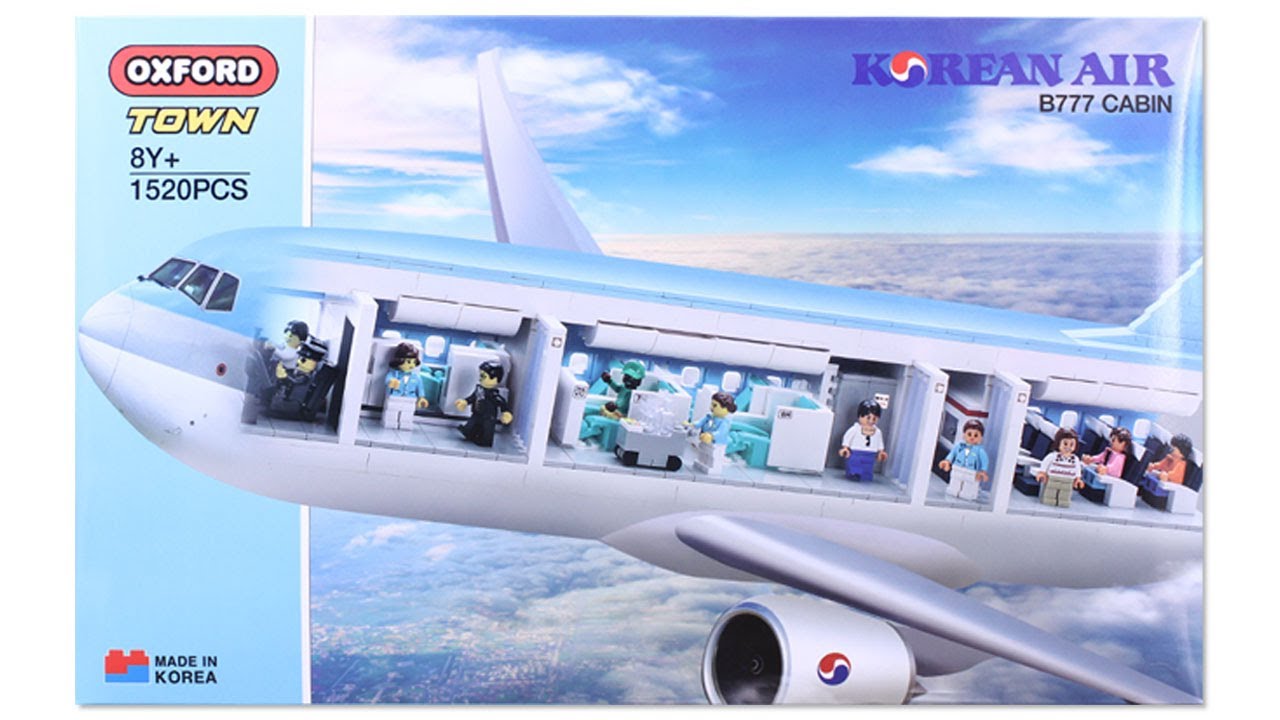 値引きOXFORD TOWN KOREAN AIR B777 CABIN Oxford town KOREAN AIR B777 CABIN Stop motion speedbuild in just 4