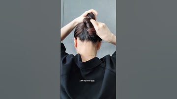 búi tóc đơn giản chỉ với 1 cây bút #shorts