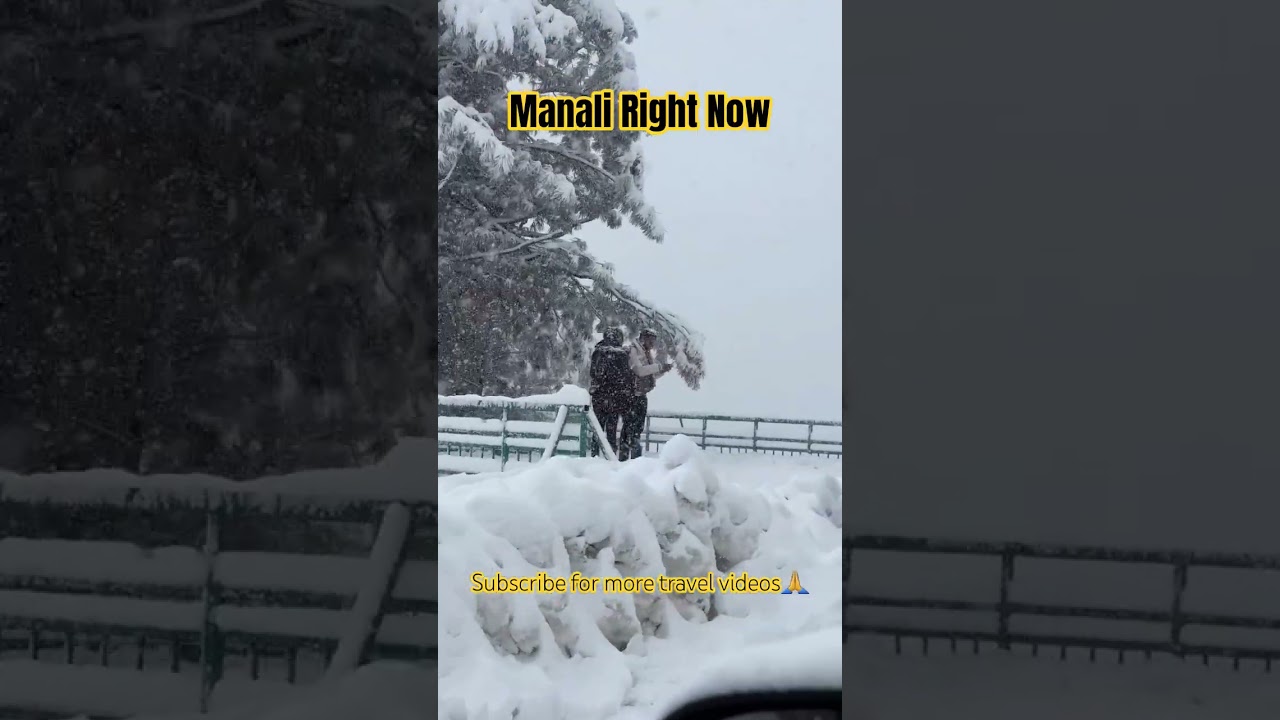 “Driving Through Snow ❄️ | Kullu Manali Winter Wonderland 