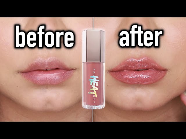 The Best Lip Plumping Gloss? New Fenty Beauty Gloss Bomb Heat Lip Luminizer  + Plumper Review FU$$Y - YouTube