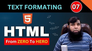 Master HTML Text Formatting:  Bold, Italic, Superscript & More! by Shahid Naeem || Class 07.