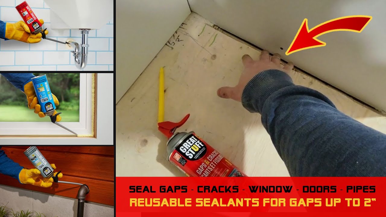 How to use Great Stuff Insulting Spray Foam to Seal Gaps - Windows