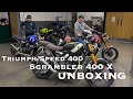 2024 triumph speed 400  scrambler 400x unboxing