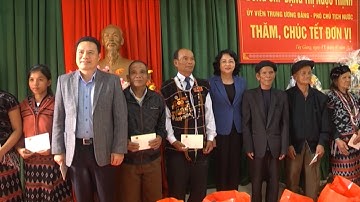 Phó CT nước Đặng Thị Ngọc Thịnh thăm, tặng quà Tết gia đình chính sách, hộ nghèo huyện Tây Giang