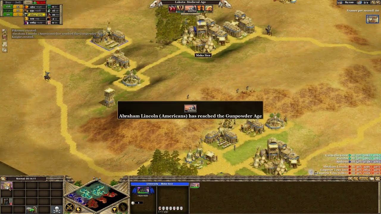 Rise of Nations Tutorials - How to play Lakota in nomad, learn