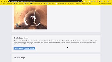 Automated sewer defect detection web-tool