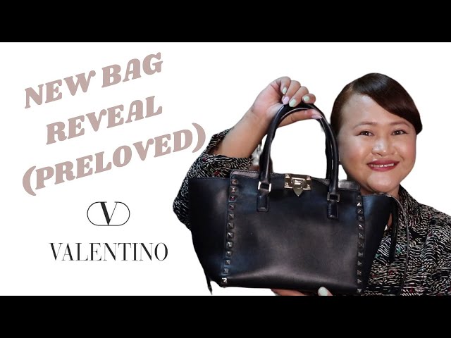 New Bag | Garavani | Rockstud Double Handle Tote Bag | Preloved - YouTube