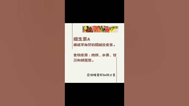 口腔健康的维生素 - 天天要闻