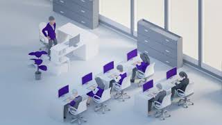 3D Isometric Explainer Video Animation - Sales Training
