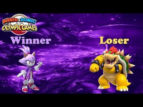 Mario Sonic At The Tokyo 2020 Olympic Games Bowser Loses To Blaze In Javelin