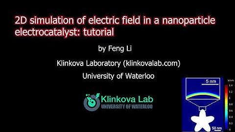 FEM simulations of nanoscale electrocatalysts: E-field distribution