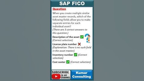 SAP S/4 HANA FICO Exam Question & Answer || SAP FICO Certification Question #sap #sapfico