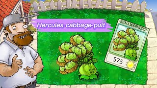 PVZ1 discover: Hercules cabbage-pult ❗❗❗ - HARD MODE MOD PvZ Plus pvz funny moments