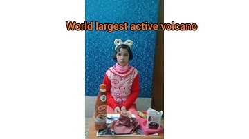 Working model science activity "volcanic erruption" , volcano