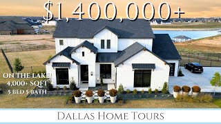 WATERFRONT! INCREDIBLE CUSTOM HOME TOUR IN FORT WORTH TEXAS!