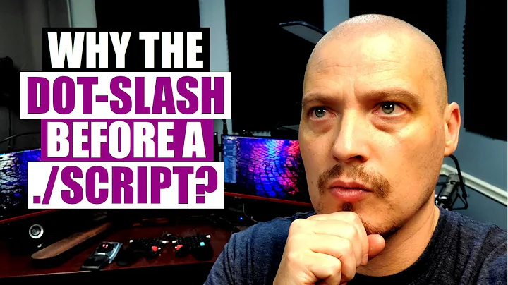 Want To Run A Script? Remember The Dot Slash (./) !