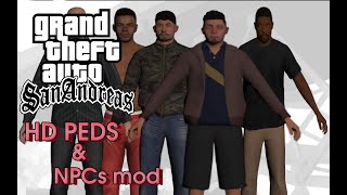 How to install HD Peds skin pack mod for GTA San Andreas