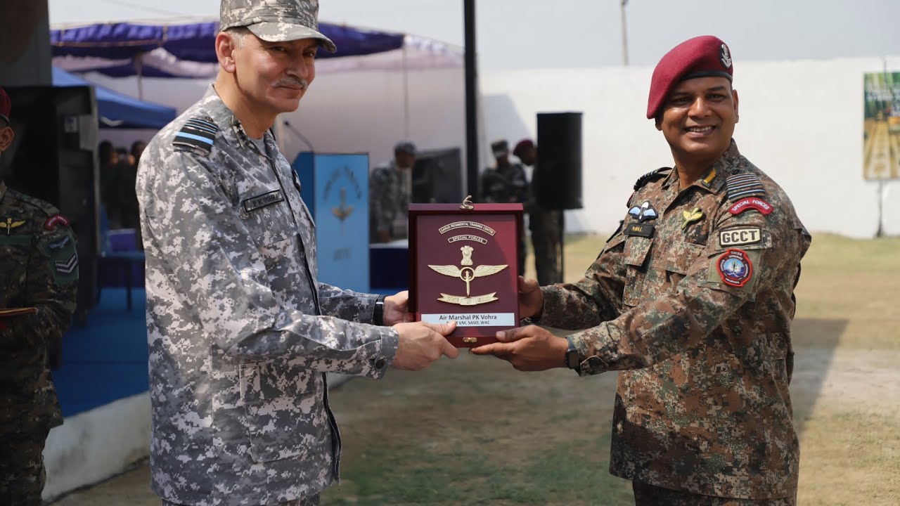 Maroon Beret ceremonial Parade at Garud Regimental Training Centre