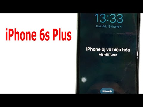 Sửa lỗi iPhone 6s Plus iPhone bị vô hiệu hóa – kết nối iTunes