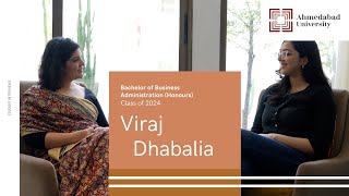 Viraj Dhabalia, Class of 2024, shares her experience of Ahmedabad University’s Immersion