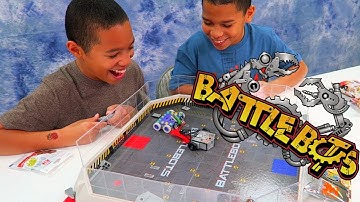 BATTLE BOTS ARENA Hexbug Gameplay!! Nerf Rival Khaos Spotlight