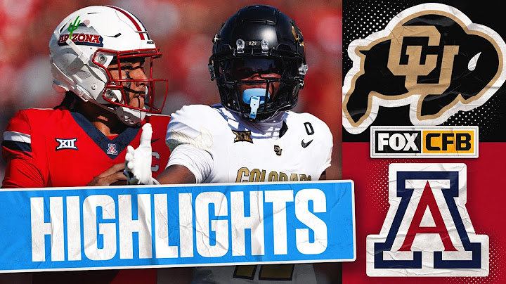Colorado Buffaloes vs. Arizona Wildcats Highlights | FOX College Football